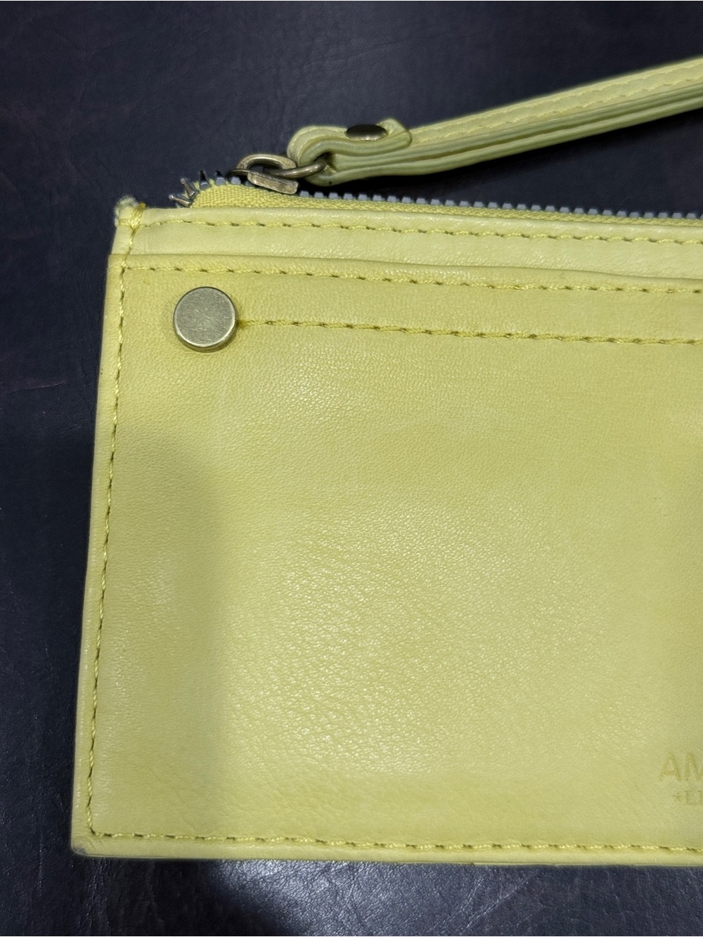 American Leather Co. Citrus YellowLeather Accessory - Picture 7 of 12